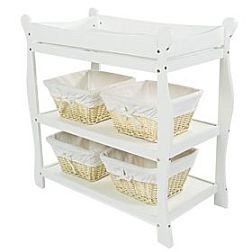 Badger Baskets on changing table