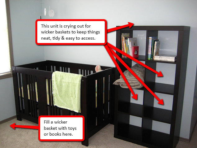 These nurseries could use some wicker basket help: (2)