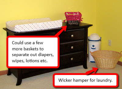Here are some nurseries already using wicker baby baskets: (2)