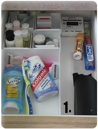 Bathroom Drawer Organization by Clean And Scentsible
