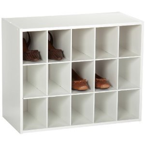 Cubby shoe organizer