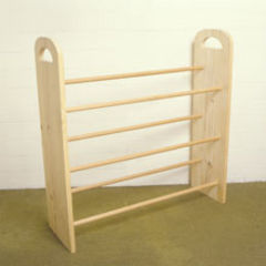 DIY wooden shoe rack