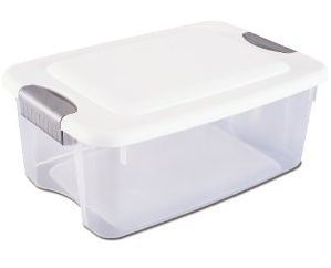 Set Of 6 Sterilite 18qt Boxes