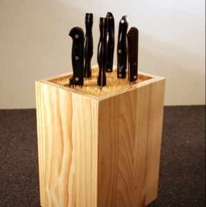 Skewer knife block