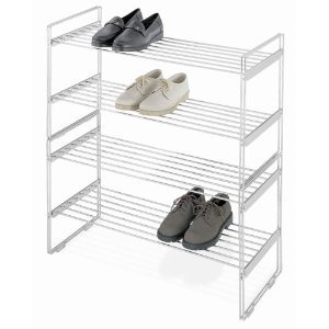 Stackable shoe rack